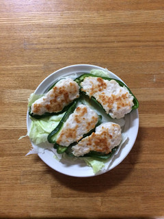 ピーマンの鶏肉チーズ詰め-レシピのメイン写真