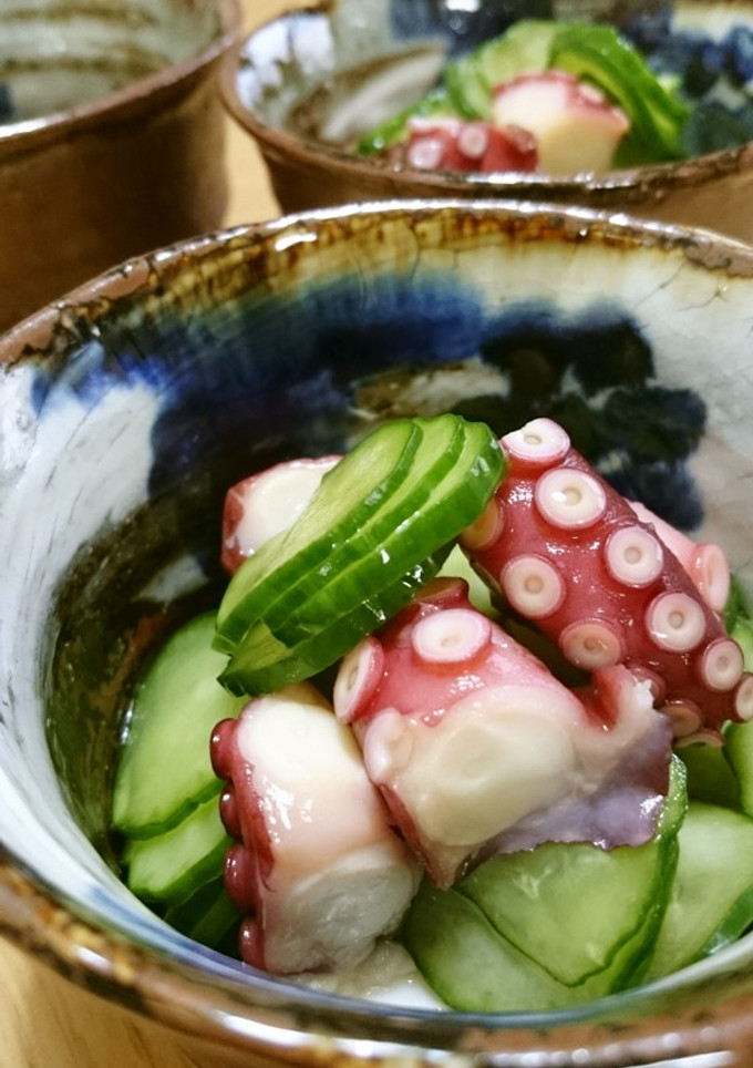 簡単たこきゅう♡蛸と胡瓜の酢の物-レシピのメイン写真