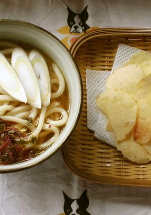 ポテチうどん！-レシピのメイン写真