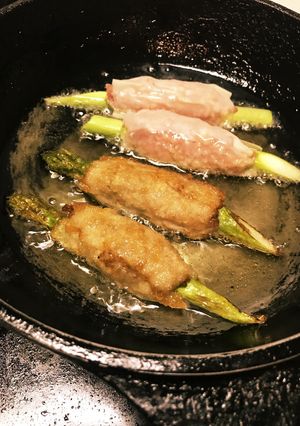 アスパラの挽き肉巻き-レシピのメイン写真