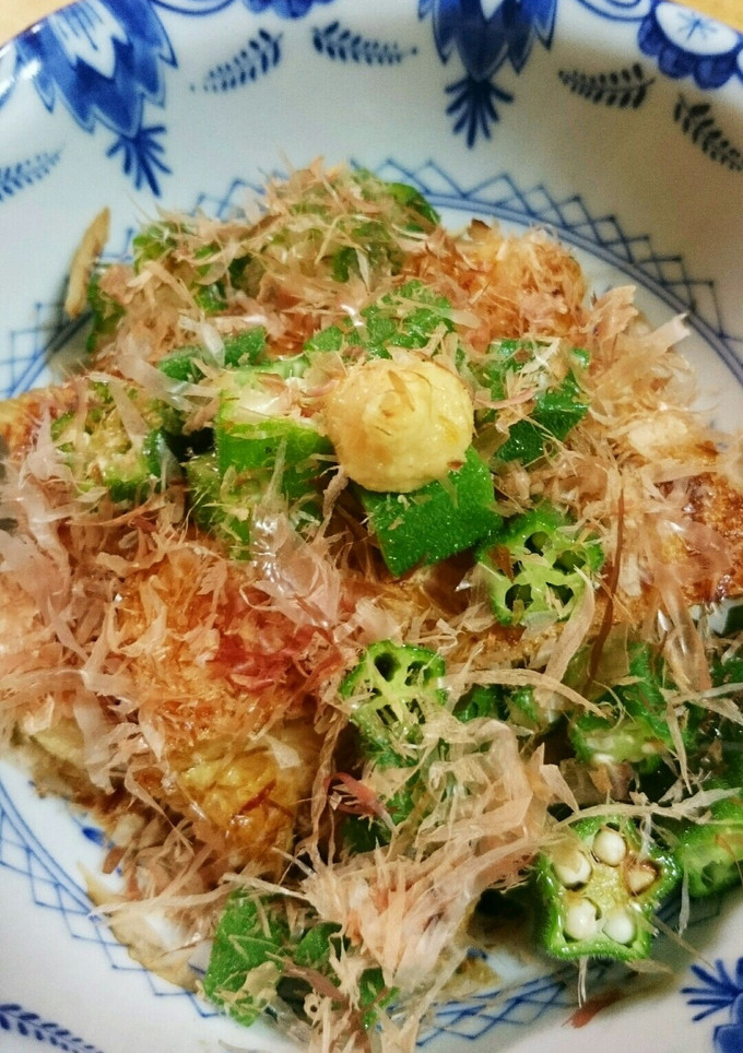 厚揚げとオクラのさっぱり生姜醤油和え♪-レシピのメイン写真