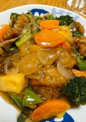 リメイク☆鶏の唐揚げの甘酢あんかけ-レシピのメイン写真