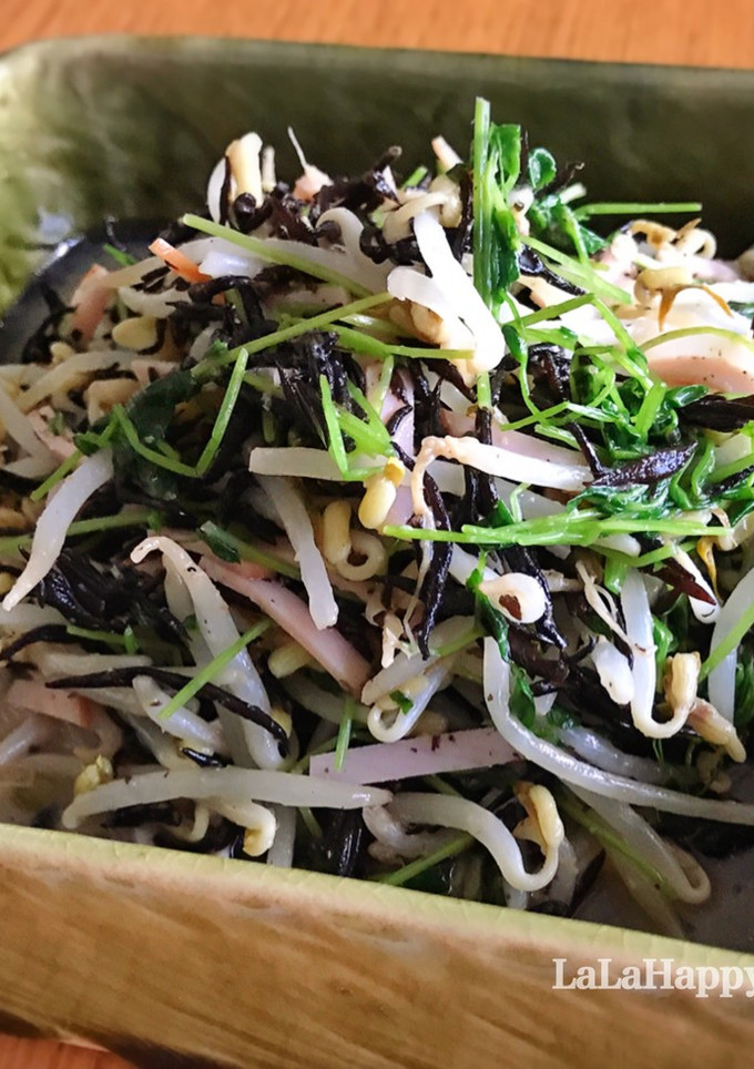 簡単♪もやし・ひじき・豆苗の和え物-レシピのメイン写真