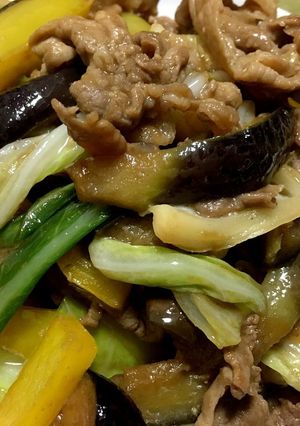 ご飯が進む！豚こまと野菜の味噌炒め-レシピのメイン写真