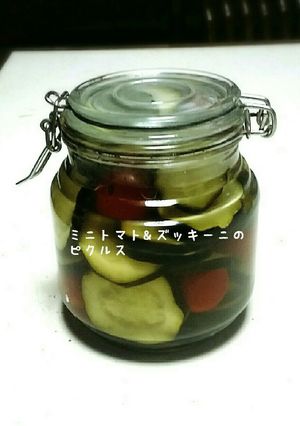 ミニトマトとズッキーニのピクルス-レシピのメイン写真