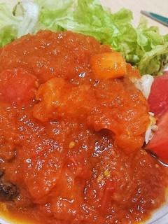 トマトソースのチーズINハンバーグ-レシピのメイン写真