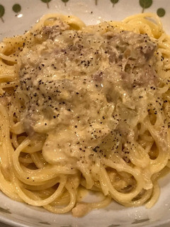 シーチキンのカルボナーラ風パスタ!-レシピのメイン写真