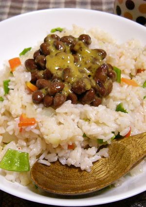 ❀ドレッシングで作る納豆チーズチャーハン-レシピのメイン写真
