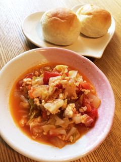 【離乳食完了期】鶏ひき肉のトマト煮込み-レシピのメイン写真