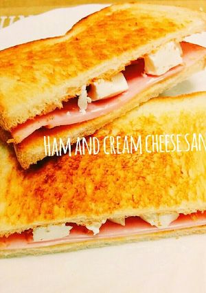 簡単☆ハムとクリームチーズのサンドイッチ-レシピのメイン写真