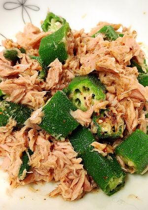 TAJIN(タヒン)を使ったツナおくら-レシピのメイン写真