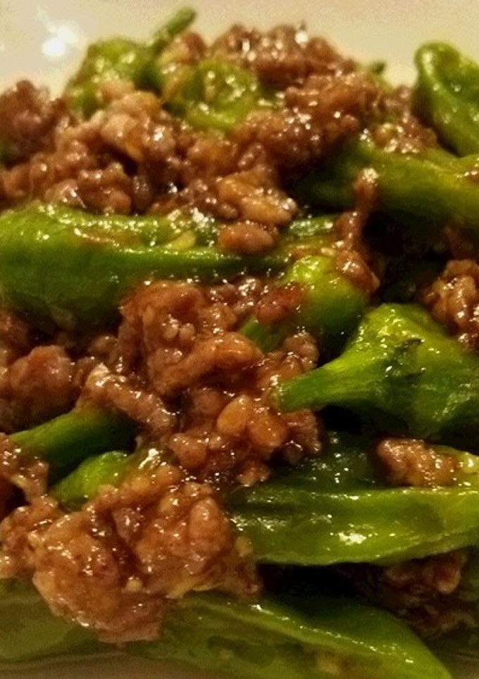 しし唐とひき肉の中華風炒め-レシピのメイン写真