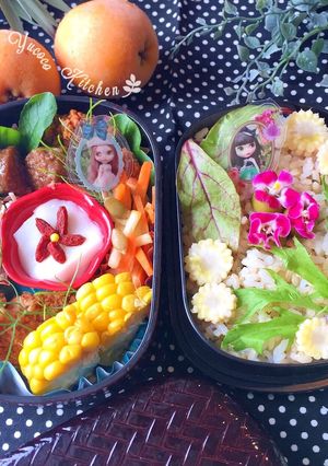 フライドチキンと肉団子弁当　６月弁当-レシピのメイン写真
