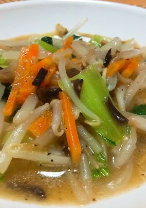 【龍愛】くせになるうま塩でもやし野菜炒め-レシピのメイン写真