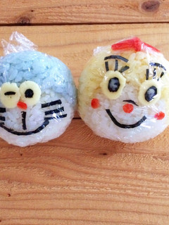 ドラえもん ドラミちゃんおにぎり 弁当-レシピのメイン写真
