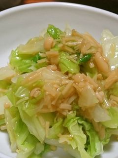キャベツのナメタケ和え♪-レシピのメイン写真