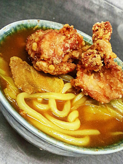 今日の賄ぃゎ唐揚げ乗っけカレーうどん❣-レシピのメイン写真