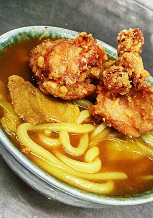 今日の賄ぃゎ唐揚げ乗っけカレーうどん❣-レシピのメイン写真