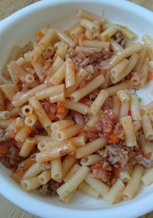 離乳食後期～野菜スープでパスタ-レシピのメイン写真
