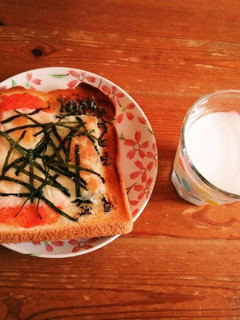 美味しい☆塩昆布と明太子のチーズトースト-レシピのメイン写真