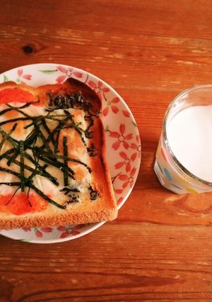 美味しい☆塩昆布と明太子のチーズトースト-レシピのメイン写真