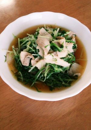 水菜と豚バラの炊いたん☆-レシピのメイン写真
