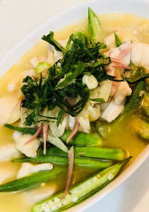 お肉がつるん〜鶏とオクラのわさびマリネ-レシピのメイン写真