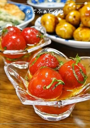 すし酢で食べきり✿ミニトマトの和風マリネ-レシピのメイン写真