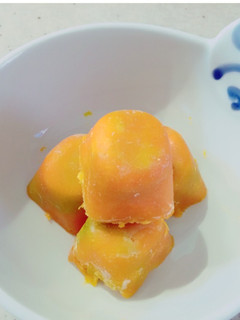 炊飯器で離乳食☆かぼちゃペーストキューブ-レシピのメイン写真
