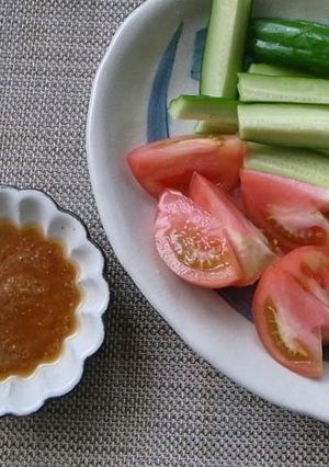 野菜スティックに！ニンニク味噌ディップ-レシピのメイン写真