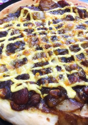 手抜きカレーモントレーピザ-レシピのメイン写真