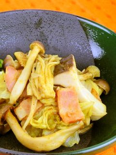 きのこと白菜のカレー炒め-レシピのメイン写真