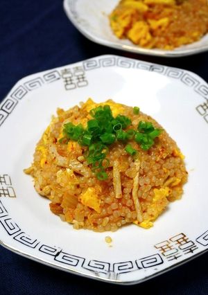 ダイエット！豚キムチしらたき炒飯！-レシピのメイン写真