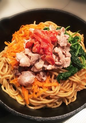 ビビンバ焼きそば-レシピのメイン写真