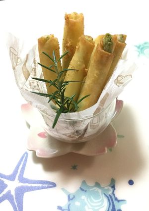 食べやすい☆アスパラとチーズの春巻き-レシピのメイン写真