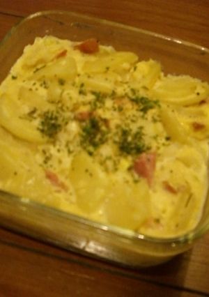 お皿１つでレンジでスペインオムレツ-レシピのメイン写真