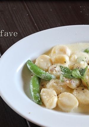 そら豆とじゃがいものニョッキ-レシピのメイン写真