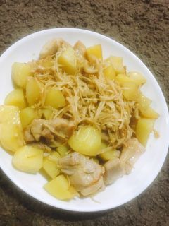 じゃがいもとえのきチキンバター醤油炒め-レシピのメイン写真