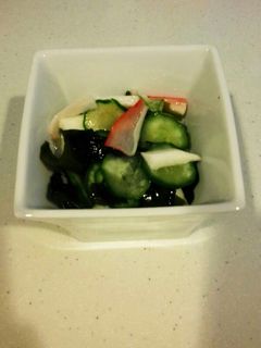 きゆうりとワカメの酢の物 with 長芋-レシピのメイン写真