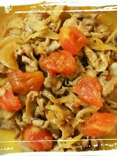 トマトと豚肉のしょうが焼き-レシピのメイン写真
