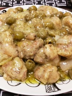 鳥もも肉とオリーブの煮込み-レシピのメイン写真