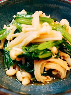 ほうれん草とえのきの柚子風味おひたし-レシピのメイン写真