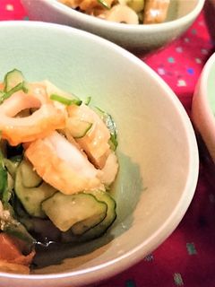 3分★簡単【竹輪と胡瓜のわさび醤油和え】-レシピのメイン写真