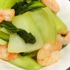 รูปของ えびとチンゲン菜の中華風炒め