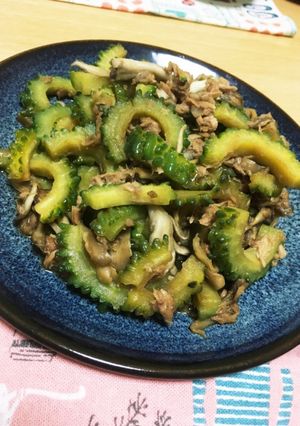 簡単♪ゴーヤと舞茸のツナ炒め-レシピのメイン写真