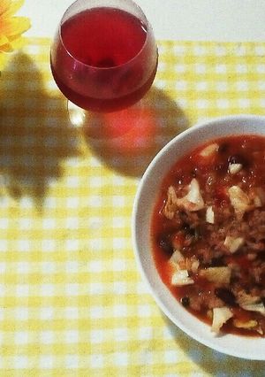 キャベツと豆のトマトリゾット(^-^)-レシピのメイン写真