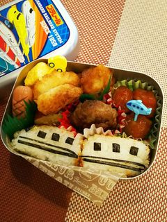 幼稚園年少さんお弁当☆新幹線-レシピのメイン写真