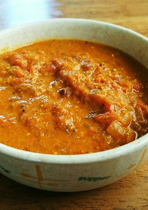 本日の朝 トマトカレー-レシピのメイン写真