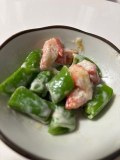 スナップえんどうとカニカマのマヨあえ-レシピのメイン写真
