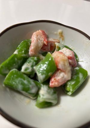 スナップえんどうとカニカマのマヨあえ-レシピのメイン写真